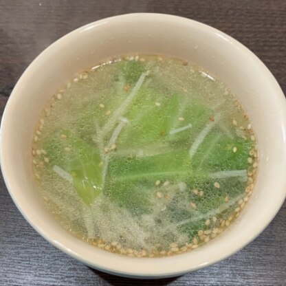 麻婆豆腐と一緒に作りました！
中華風の美味しいスープでよかったです♪